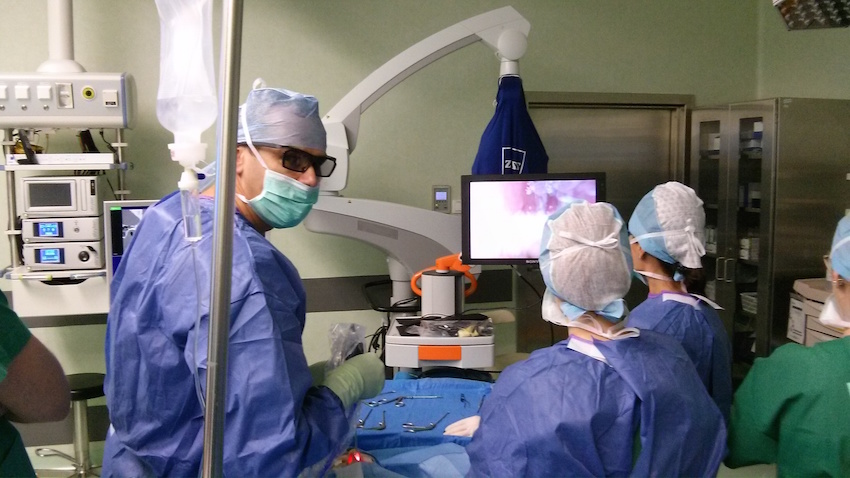 zabieg chirurgi endoskopowej jam nosa i zatok przynosowych w technologii 3D